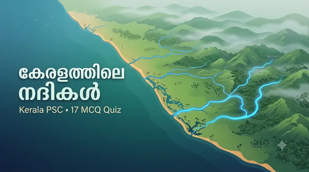 Read more about the article കേരളത്തിലെ നദികളും പോഷകനദികളും – Kerala PSC സമ്പൂർണ്ണ കുറിപ്പും 17 MCQ പരിശീലന ക്വിസും